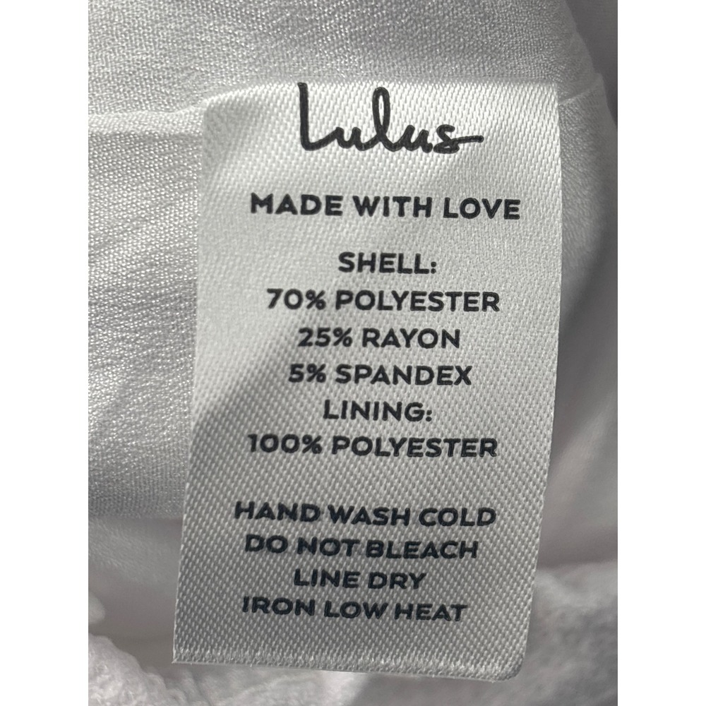 Lulus Where you are White Strapless Peplum Romper Notched Sweetheart Bridal XS - Picture 9 of 9